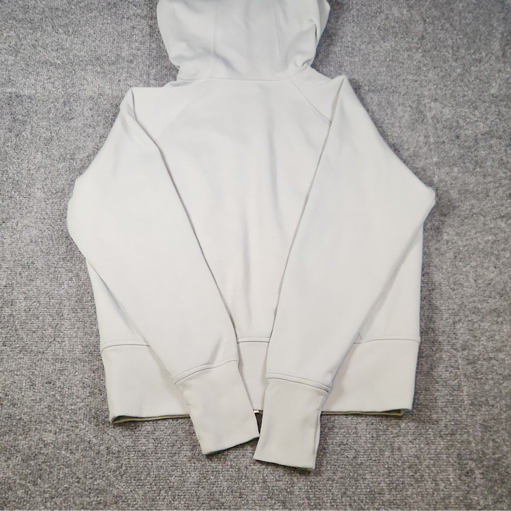 Old Navy Active Dynamic Fleece Quilted Hybrid Zip Up Hoodie Jacket Gray M - Picture 2 of 8